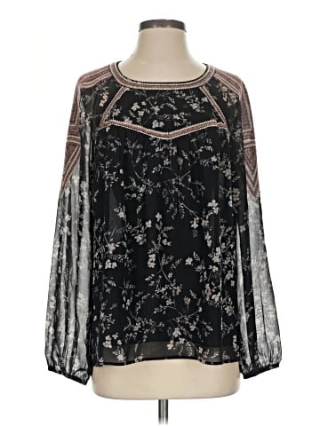 Pale Sky Long Sleeve Blouse (view 1)