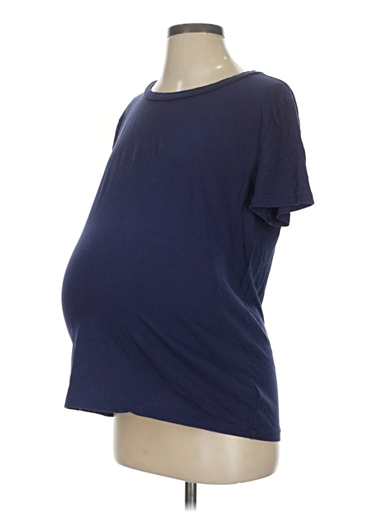 Pre-owned Gap - Maternity Short Sleeve T-shirt In Blue