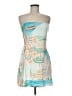Shein Graphic Teal Cocktail Dress Size M - photo 1