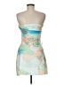 Shein Graphic Teal Cocktail Dress Size M - photo 2