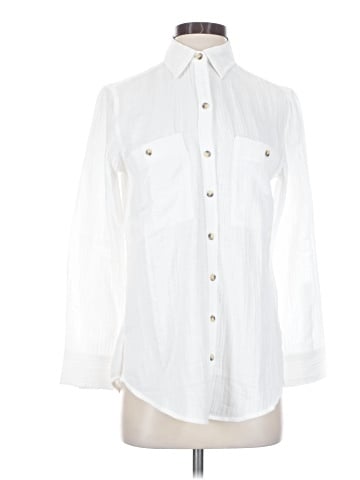 Club Monaco 3/4 Sleeve Button-Down Shirt (view 1)