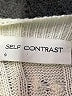 Self Contrast 100% Polyester Ivory Short Sleeve Top Size S - photo 7