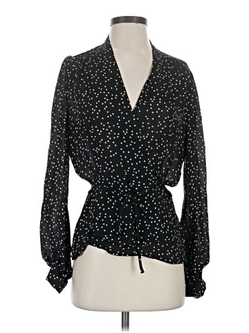 L'Agence Long Sleeve Silk Top (view 1)