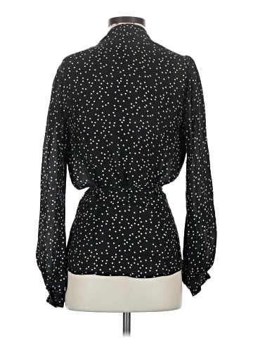 L'Agence Long Sleeve Silk Top (view 2)