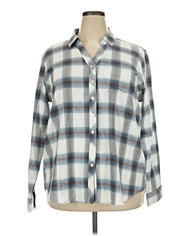 Weatherproof Long Sleeve Button-Down Shirt (view 1)
