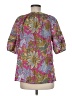 Talbots Purple Short Sleeve Blouse Size M - photo 2
