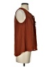 Fun2Fun 100% Polyester Brown Sleeveless Blouse Size S - photo 4