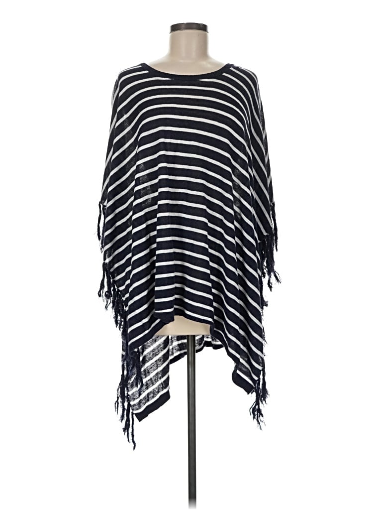 Pre-owned Talbots Poncho In Blue