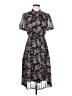 Assorted Brands 100% Polyester Print Black Cocktail Dress Size P (petite) - photo 1