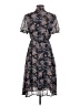 Assorted Brands 100% Polyester Print Black Cocktail Dress Size P (petite) - photo 2
