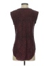 Atmosphere Tweed Brown Short Sleeve Henley Size 4 - photo 2