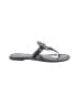Tory Burch 100% Leather Gray Flip Flops Size 8 - photo 1
