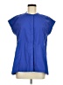 Athleta 100% Polyester Blue Short Sleeve Blouse Size M - photo 1