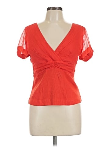 Intuitions Short Sleeve Silk Top (view 1)