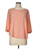 Kaileigh 100% Polyester Orange 3/4 Sleeve Blouse Size L (estimated) - photo 1