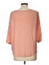 Kaileigh 100% Polyester Orange 3/4 Sleeve Blouse Size L (estimated) - photo 2