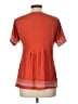 Language Orange Short Sleeve Blouse Size L - photo 2