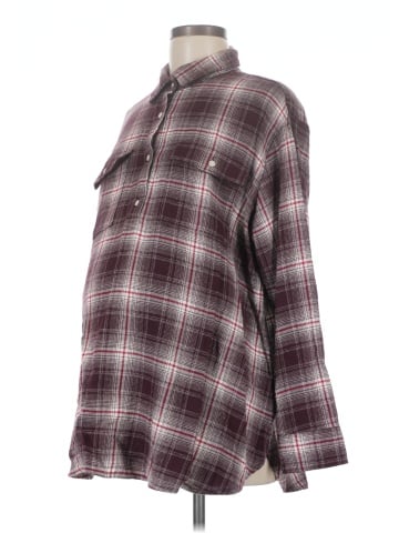 Old Navy - Maternity Long Sleeve Button-Down Shirt (view 1)