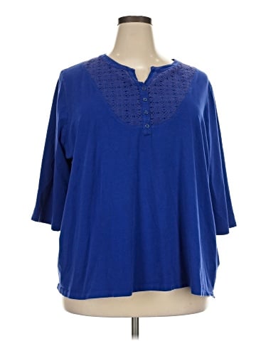 Catherines 3/4 Sleeve Blouse (view 1)
