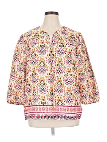 St. John's Bay 3/4 Sleeve Blouse (view 1)
