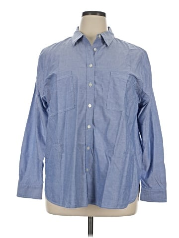 Ann Taylor LOFT Long Sleeve Button-Down Shirt (view 1)