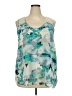 Eclair 100% Polyester Teal Sleeveless Blouse Size 2X - photo 1