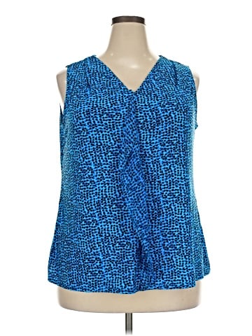 Roz & Ali Sleeveless Blouse (view 1)