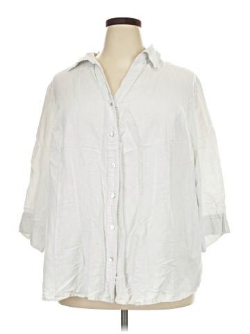 Avenue 3/4 Sleeve Button-Down Shirt (view 1)