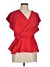 Zara Red Short Sleeve Blouse Size M - photo 1