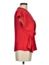 Zara Red Short Sleeve Blouse Size M - photo 4