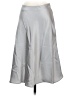 Talbots 100% Polyester Solid Silver Formal Skirt Size 2 Petite - photo 1