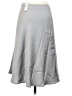 Talbots 100% Polyester Solid Silver Formal Skirt Size 2 Petite - photo 2