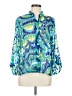 Ruby Rd. 100% Polyester Blue 3/4 Sleeve Blouse Size 8 - photo 1