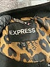 Express Solid Leopard Print Black Jacket Size XS - photo 6