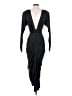Tadashi 100% Polyester Solid Black Cocktail Dress Size 6 - photo 2