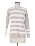Pink Clover 100% Polyester Stripes Silver Pullover Sweater Size XS - photo 1
