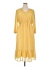dip 100% Polyester Yellow Casual Dress Size XL - photo 1