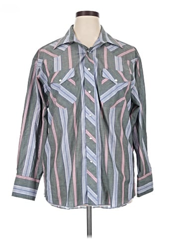 Wrangler Jeans Co 3/4 Sleeve Button-Down Shirt (view 1)