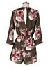 Everly 100% Polyester Floral Brown Romper Size S - photo 2