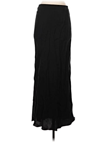 Madewell Tie-Waist Maxi Slip Skirt in Cupro Blend (view 2)