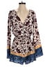 Peppermint 100% Polyester Paisley Ivory Romper Size S - photo 1
