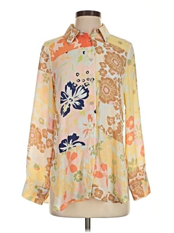 Rose + Olive Long Sleeve Blouse (view 1)