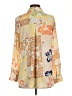 Rose + Olive 100% Polyester Floral Yellow Long Sleeve Blouse Size S - photo 2