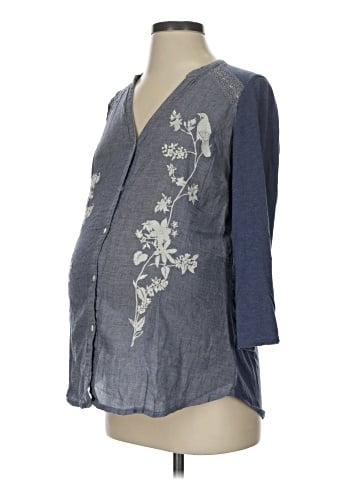 Motherhood 3/4 Sleeve Blouse (view 1)