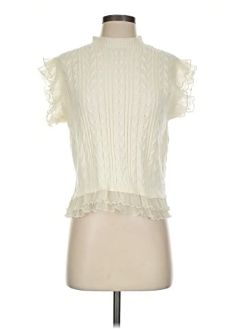 Self Contrast Short Sleeve Top (view 1)