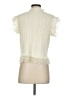 Self Contrast 100% Polyester Ivory Short Sleeve Top Size S - photo 2