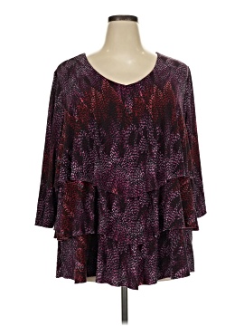 Susan Graver 3/4 Sleeve Blouse