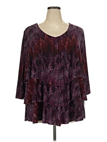 Susan Graver 3/4 Sleeve Blouse (view 1)