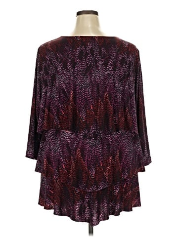 Susan Graver 3/4 Sleeve Blouse (view 2)