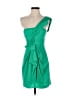 BCBGMAXAZRIA 100% Polyester Green Cocktail Dress Size 0 Petite - photo 1